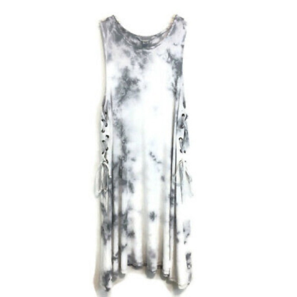 American eagle gray and white tie dye dress Sz: XS